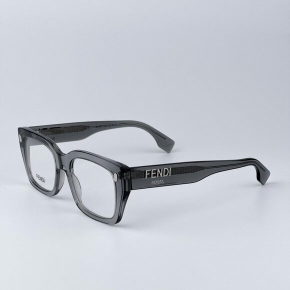 Fendi ROMA FE50094I 020 Women BRAND NEW Eyeglasses Rectangular Transparent Grey - Picture 3 of 9
